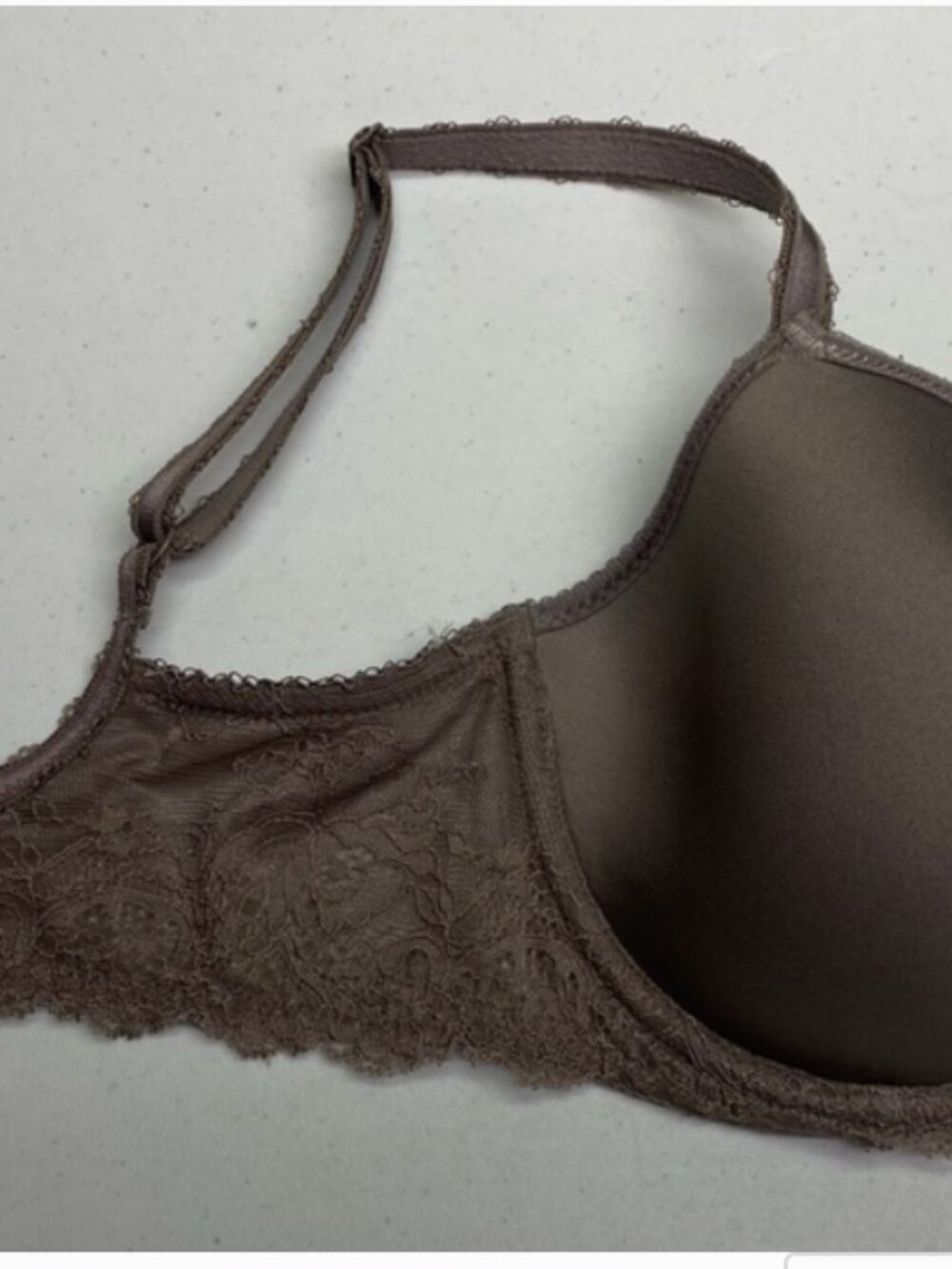 Wacoal MATTE TAUPE LIghtly Lined Underwire T-Shirt, 32DD *P1014 - Picture 3 of 7